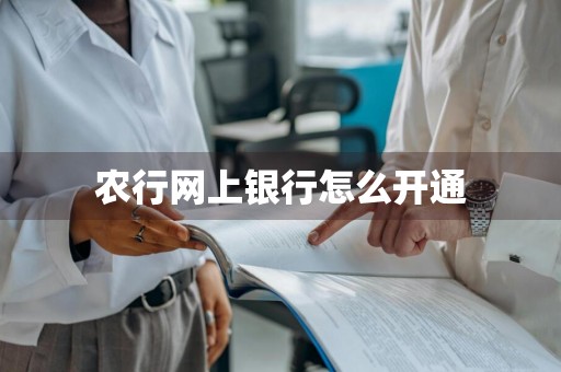 农行网上银行怎么开通