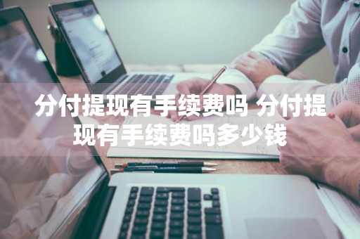 分付提现有手续费吗 分付提现有手续费吗多少钱