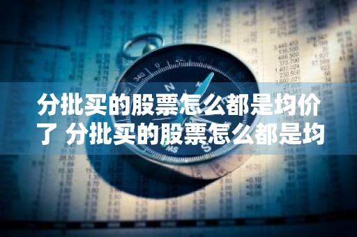 分批买的股票怎么都是均价了 分批买的股票怎么都是均价了呢