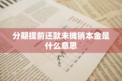 分期提前还款未摊销本金是什么意思