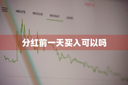 分红前一天买入可以吗