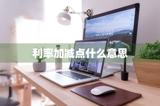 利率加减点什么意思