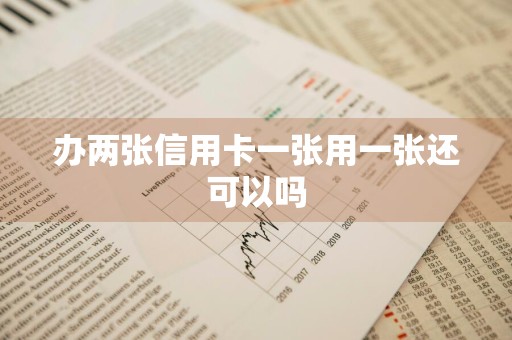 办两张信用卡一张用一张还可以吗
