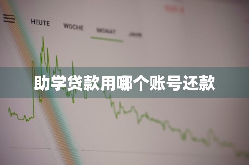 助学贷款用哪个账号还款