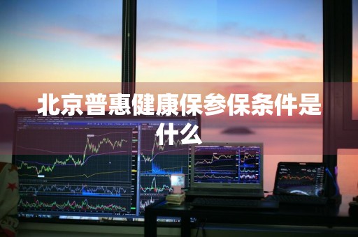 北京普惠健康保参保条件是什么
