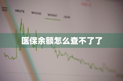 医保余额怎么查不了了