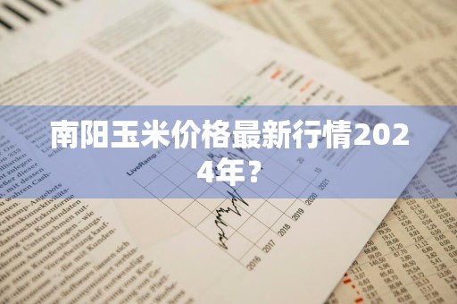 南阳玉米价格最新行情2024年？