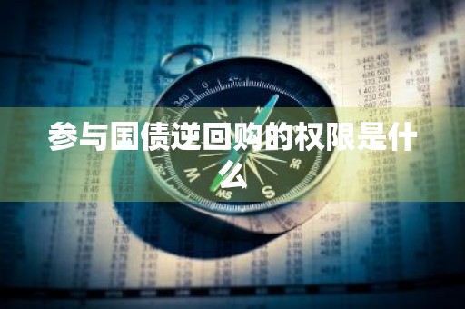 参与国债逆回购的权限是什么