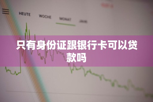 只有身份证跟银行卡可以贷款吗