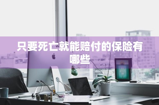 只要死亡就能赔付的保险有哪些