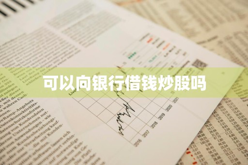 可以向银行借钱炒股吗