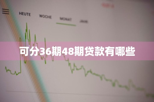 可分36期48期贷款有哪些