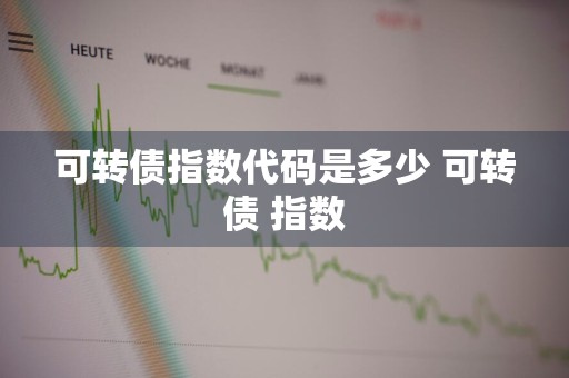 可转债指数代码是多少 可转债 指数