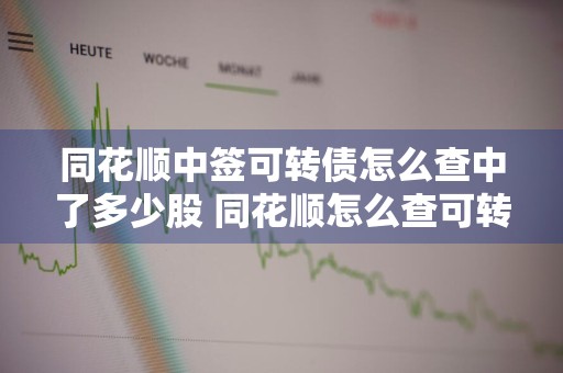 同花顺中签可转债怎么查中了多少股 同花顺怎么查可转债中签记录