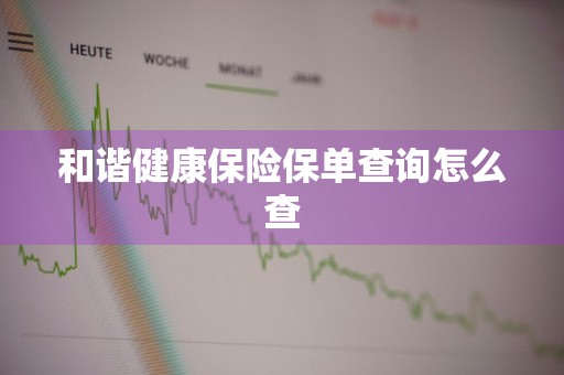和谐健康保险保单查询怎么查