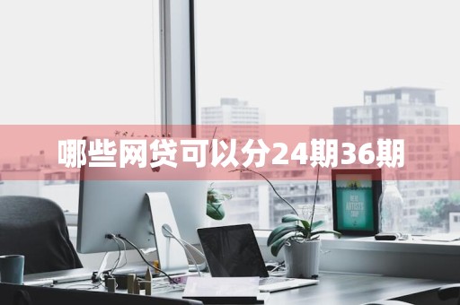 哪些网贷可以分24期36期