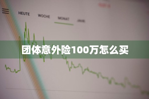 团体意外险100万怎么买