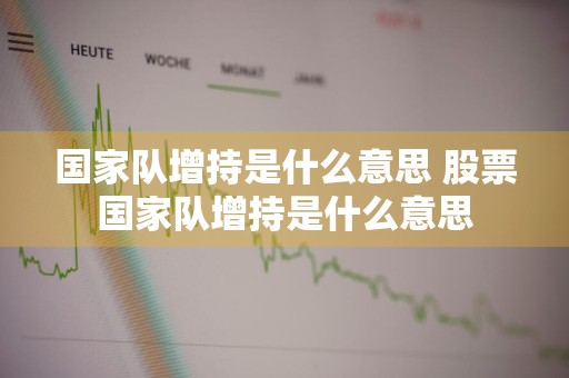 国家队增持是什么意思 股票国家队增持是什么意思