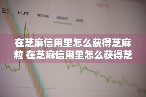 在芝麻信用里怎么获得芝麻粒 在芝麻信用里怎么获得芝麻粒?