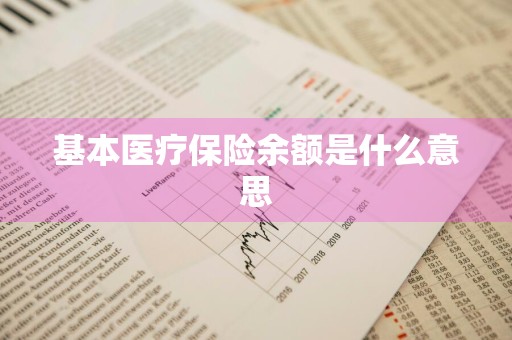 基本医疗保险余额是什么意思