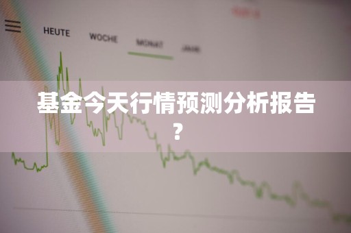 基金今天行情预测分析报告？