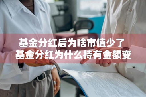 基金分红后为啥市值少了 基金分红为什么持有金额变少了