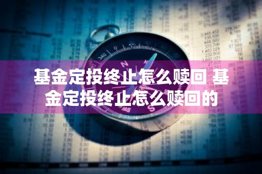 基金定投终止怎么赎回 基金定投终止怎么赎回的