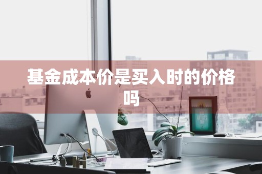 基金成本价是买入时的价格吗