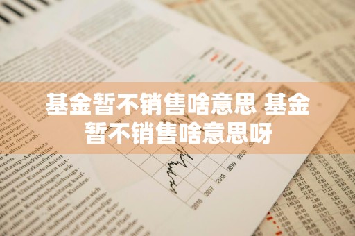 基金暂不销售啥意思 基金暂不销售啥意思呀