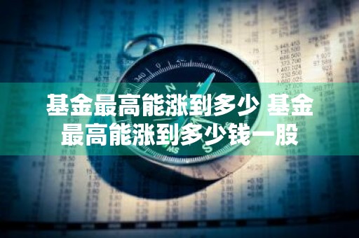 基金最高能涨到多少 基金最高能涨到多少钱一股