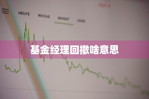 基金经理回撤啥意思