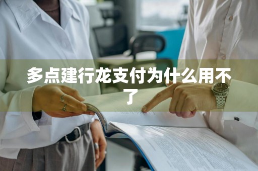 多点建行龙支付为什么用不了