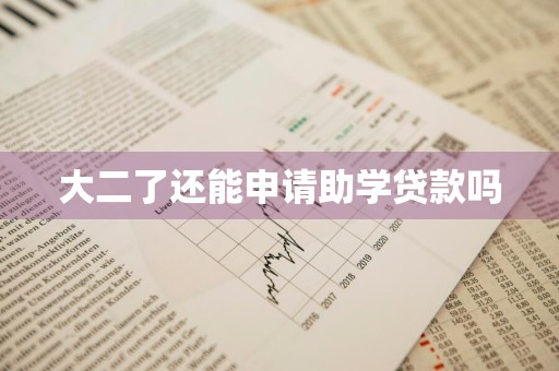 大二了还能申请助学贷款吗