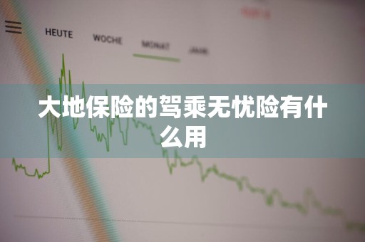 大地保险的驾乘无忧险有什么用
