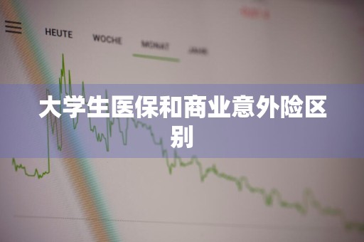 大学生医保和商业意外险区别