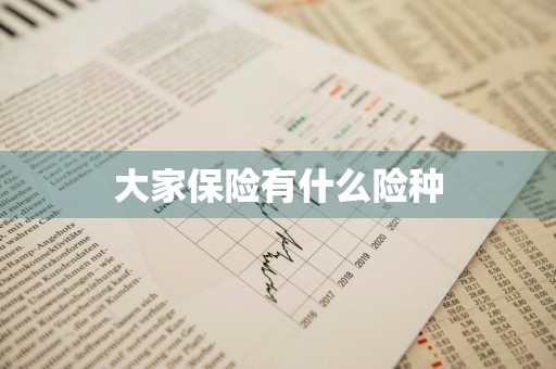 大家保险有什么险种