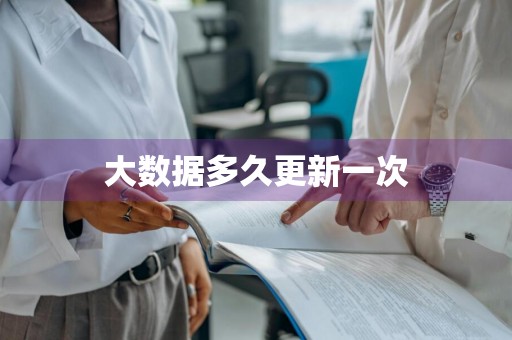 大数据多久更新一次