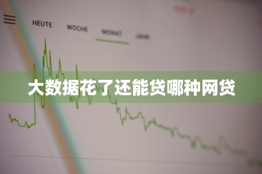 大数据花了还能贷哪种网贷