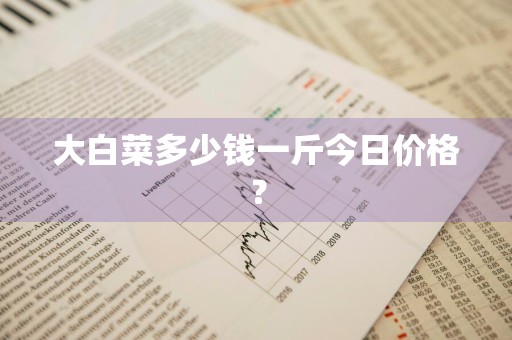大白菜多少钱一斤今日价格？