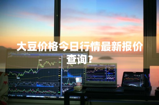 大豆价格今日行情最新报价查询？