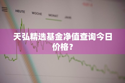 天弘精选基金净值查询今日价格？