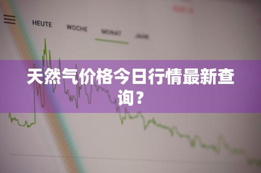 天然气价格今日行情最新查询？