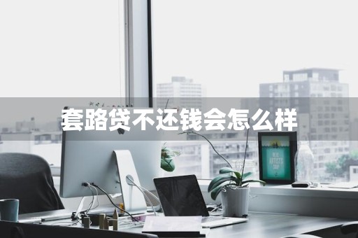 套路贷不还钱会怎么样