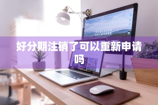 好分期注销了可以重新申请吗