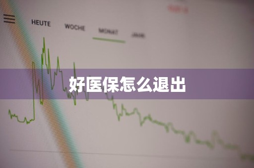 好医保怎么退出