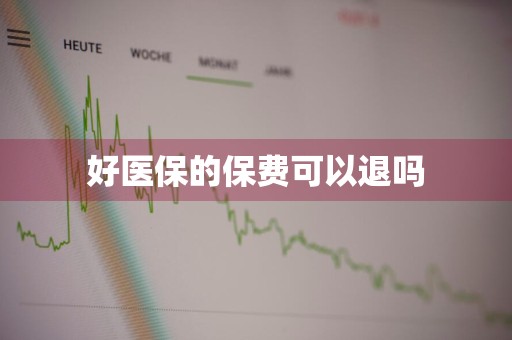 好医保的保费可以退吗
