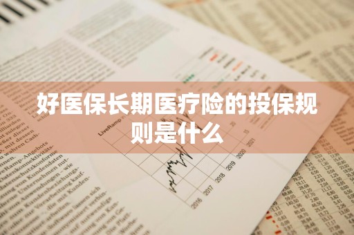 好医保长期医疗险的投保规则是什么