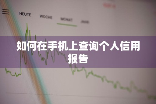如何在手机上查询个人信用报告
