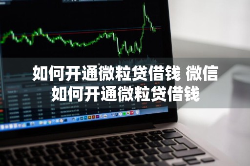 如何开通微粒贷借钱 微信如何开通微粒贷借钱