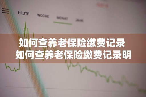 如何查养老保险缴费记录 如何查养老保险缴费记录明细